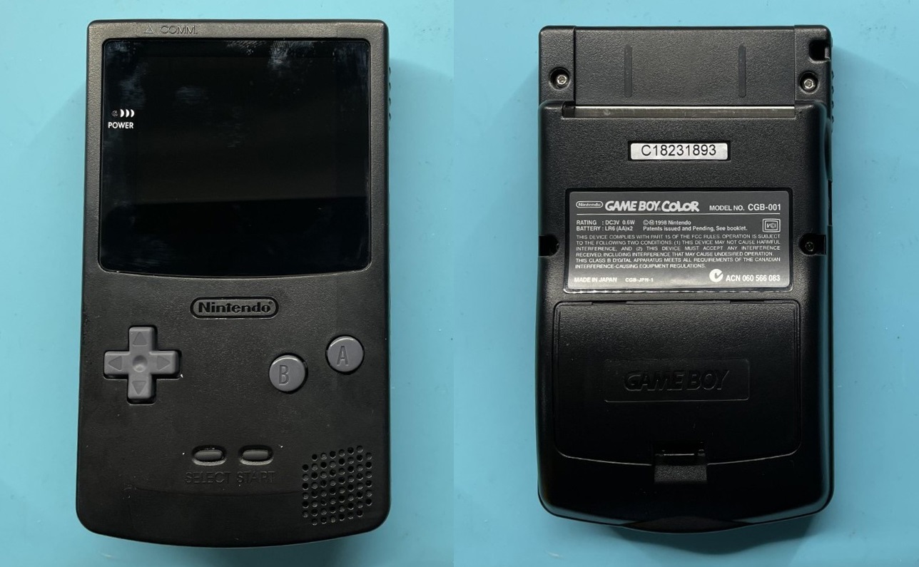 Front and back with stickers added